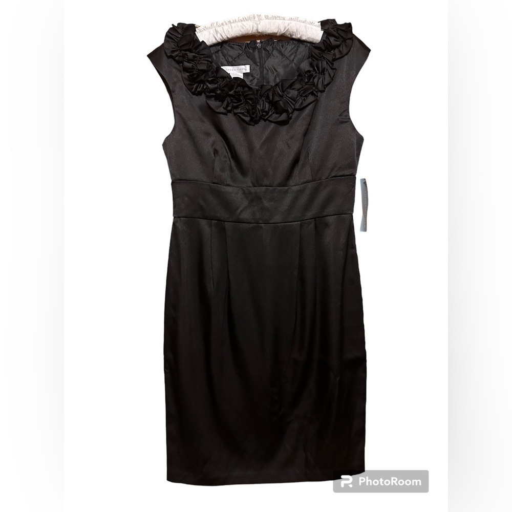 NWT London Times size 8 sleeveless black dress